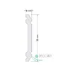 Battiscopa DP13 bianco in polistirolo design elegante,  Anteprima dell’immagine prodotto 3