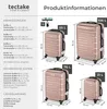 tectake® Mila 4dílná sada tvrdých kufříků z odolného plastu Náhled obrázku produktu 14