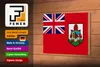 Holzschild Flagge Bermudas 18x12cm Flag of Bermuda Produktbild-Vorschau 4