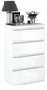 Kommode „HIT“, 4 Schubladen, 60 cm, Mattweiß/Glänzendweiß Produktbild-Vorschau 4