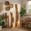 Standaarlamp Wayan, 100 cm, Capiz bamboe, elegante Productafbeelding-voorbeeld 4