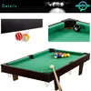 GamesPlanet® Mini kulečník pool, 92 x 52 x 19 cm, hnědá Náhled obrázku produktu 11