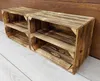 Vintage Holzkisten Geflammte mit Regalbrett - 40x30x24 cm - Produktbild-Vorschau 3