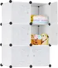Armoire blanche DIY Système d'étagères en plastique Voir les images du produit 1