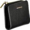 A black leather wallet with gold hardware. Produktbild-Vorschau
