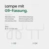 Spectrum LED Leuchtmittel Stiftsockellampe 2,5W G9 190lm Produktbild-Vorschau 8