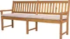 Grasekamp Kissen Gartenbank Akazie 200cm - Sand Produktbild-Vorschau 1