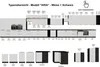 Küchen Hängeschrank 60 cm ARIA Weiss ultra matt + Schwarz Produktbild-Vorschau 5