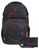 coocazoo Schulrucksack-Set PORTER Lava Lines 2-teilig, Produktbild-Vorschau 1