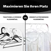 100er Set Kunststoff Kleiderbügel mit drehbarem Haken Bügel Produktbild-Vorschau 6