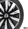 Sparco Radkappen Lazio 15 Zoll ABS schwarz / silber 4er Set Produktbild-Vorschau 11