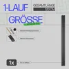 Gardinenschiene 120cm / 1-läufig Vorhangschiene Komplettset Produktbild-Vorschau 2