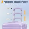 LVHOM Set de 4 valises à coque rigide avec trousse de Voir les images du produit 3
