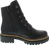 A black leather boot is shown from the side against a white background. Voir les images du produit