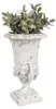 Clayre & Eef Blumentopf Ø 19x28 cm Weiß Beige Polyresin Produktbild-Vorschau 3