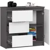 Kommode Jerry mit 3 Schubladen Schrank mit 2 Einlegeböden Produktbild-Vorschau 4