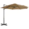 vidaXL Sonnenschirm mit Schirmständer Taupe -  Produktbild-Vorschau 3