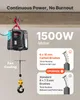 Treuil électrique VEVOR, palan 2 en 1, 500 kg, 1500 W de Voir les images du produit 5