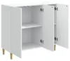 Komoda vidaXL, biała, 89 x 34,5 x 80 cm, materiał Podgląd zdjęcia produktu 4