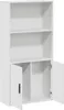 vidaXL Regál na knihy biely 60x24x120 cm Materiál na báze Náhľad obrázku produktu 7