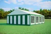 Párty stan 6x8m PVC PREMIUM 500 g/m² - Zeleno-bílá + DÁREK Náhled obrázku produktu 1