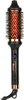 A black and gold thermal hair brush with a red glowing barrel, shown against a white background. Voir les images du produit