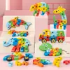 3D dopravní zvířecí dinosauří puzzle s číselnými nápisy, Náhled obrázku produktu 7