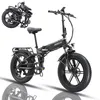 A black foldable electric bicycle is shown against a white background. Another view of the folded bicycle is in the upper left corner. Produktbild-Vorschau