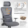 SENSE7 TONE Ergonomická kancelárska stolička, biela, s Náhľad obrázku produktu 13