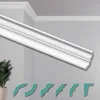 HEXIMO Deckenleisten modern XPS Styropor weiß, 2 Meter Produktbild-Vorschau 1