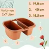 Blumenkasten Balkon Beidseitiger Balkonkasten mit Halterung Produktbild-Vorschau 2