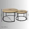 Couchtisch 2er Set aus Holz Wohnzimmertisch Modern in Produktbild-Vorschau 2