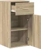 vidaXL Komoda so zásuvkami Sonoma dub 38 x 34 x 75 cm Náhľad obrázku produktu 3