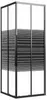vidaXL Duschkabine mit Streifen ESG 80x80x180 cm Schwarz Produktbild-Vorschau 9