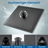 DERW 10 Zoll Regendusche Duschkopf (25 x 25 cm), Edelstahl Produktbild-Vorschau 6