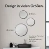 Miroir rond Talos Picasso noir Ø 25 cm - avec cadre en Voir les images du produit 6