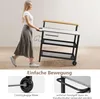 Carrello da pranzo mobile, scaffale da cucina a 4 livelli Anteprima dell’immagine prodotto 5