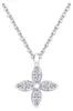 Serelina Kleeblatt-Kette aus 925 Silber mit Zirkonia – Produktbild-Vorschau 1