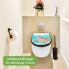 WC Sitz D-Form Schwarz mit Absenkautomatik Motiv Produktbild-Vorschau 5