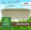 Leni Flori Jardiniere Blumentopf länglich 36 cm khaki / Produktbild-Vorschau 3