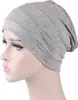 Einfarbige Männer Frauen Plissee Baumwolle Beanie Cap Produktbild-Vorschau 1
