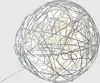 3D Weihnachtskugel "Galax" mit 100 LEDs - Silber - ø37,5 cm Produktbild-Vorschau 1
