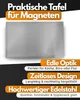 Magnettafel aus Edelstahl 1000x500mm Produktbild-Vorschau 2