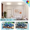 A living room scene with a sofa, artwork, and ceiling lights, accompanied by close-up shots of blueberries. Anteprima dell’immagine prodotto