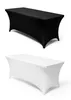 TISCHHUSSE 180x76x75cm Schwarz elastisch rechteckig Stretch Produktbild-Vorschau 5
