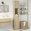 vidaXL Badezimmerschrank Sonoma-Eiche 32x25,5x190 cm Produktbild-Vorschau 1