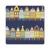 MuchoWow® Mauspad Mousepad Muster - Häuser - Gebäude 20x20 Produktbild-Vorschau 1