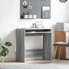 vidaXL Písací stôl, sivá farba, materiál: drevotrieska, Náhľad obrázku produktu 2
