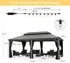 PURPLE LEAF Hardtop Pavillon 3.65x6m wasserdicht winterfest Produktbild-Vorschau 12
