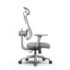 A side view of a gray ergonomic office chair with an orange accent on a white background. Náhled obrázku produktu